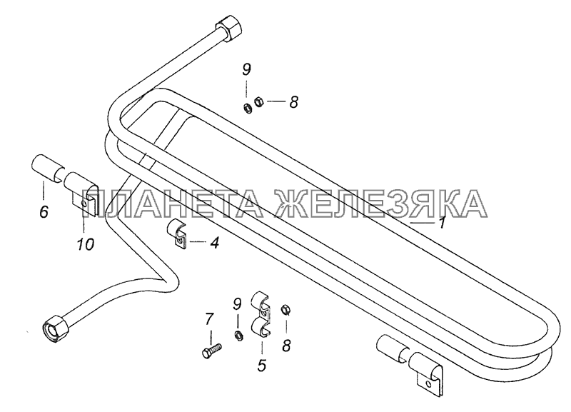 43118-3506180 Установка охладителя КамАЗ-65115 (Евро-3)