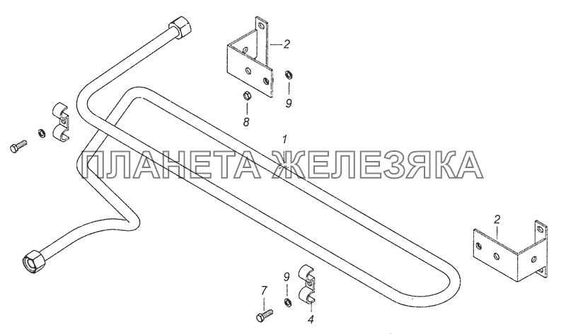 65115-3506180-82 Установка охладителя КамАЗ-65115 (Евро-3)