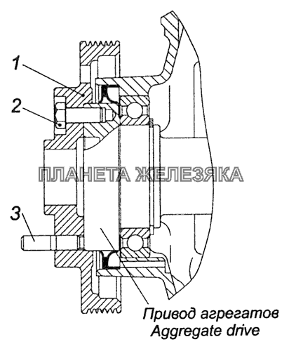740.62-1005060 Установка шкива коленчатого вала КамАЗ-65115 (Евро-3)
