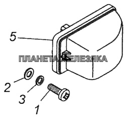 53215-3726001 Установка бокового повторителя указателей поворота КамАЗ-65115 (Евро-3)