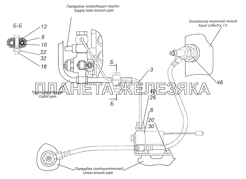 740.63-1022800-90 Установка магнитного клапана и штифтовых факельных свечей КамАЗ-65115 (Евро-3)
