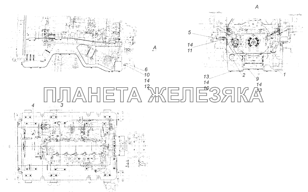 43225-1080010 Установка шумоизоляционного экрана силового агрегата нижнего КамАЗ-65115 (Евро-3)