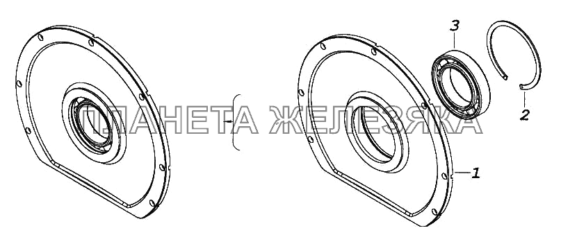 Корпус подшипника КамАЗ-65116