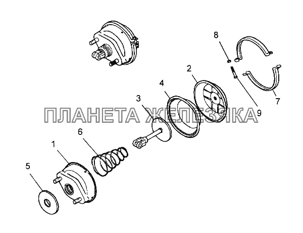 Камера тормозная тип 24 КамАЗ-65116