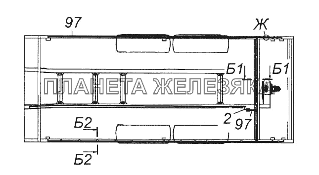 Установка проводов на шасси КамАЗ-65116