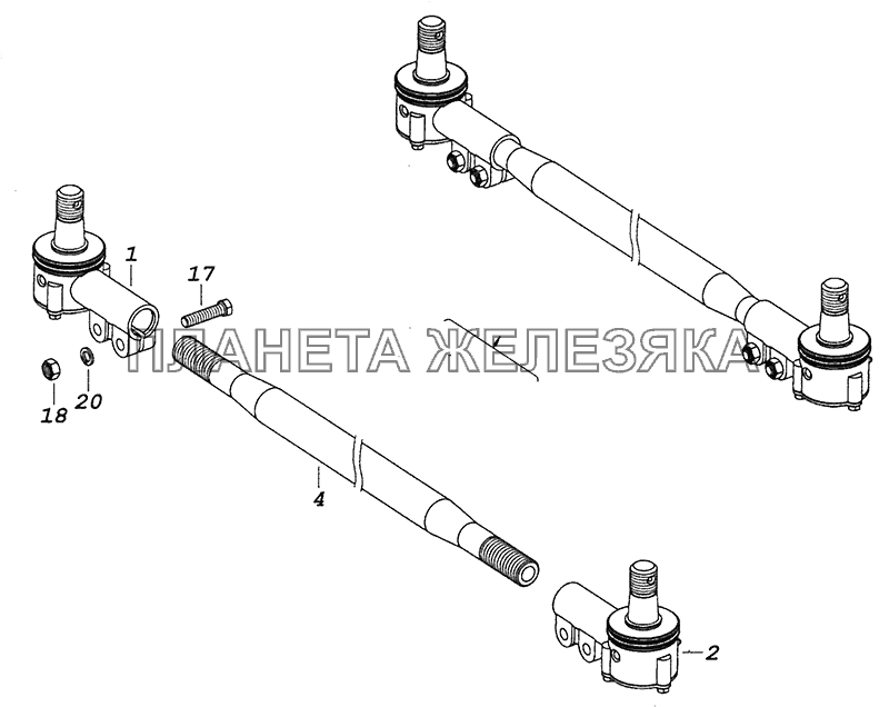 6520-3414052 Тяга КамАЗ-6520 (Euro-4)