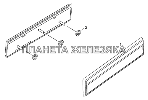 6520-8212008-01 Установка заводских боковых знаков КамАЗ-6520 (Euro-4)
