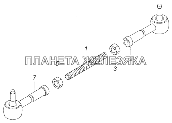 6520-1703520-20 Тяга реактивная КамАЗ-6520 (Euro-4)