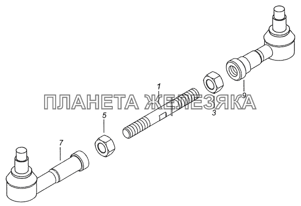 6460-1703520 Тяга реактивная КамАЗ-6520 (Euro-4)