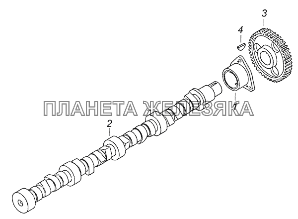 740.21-1006010 Распределительный вал КамАЗ-6520 (Euro-4)