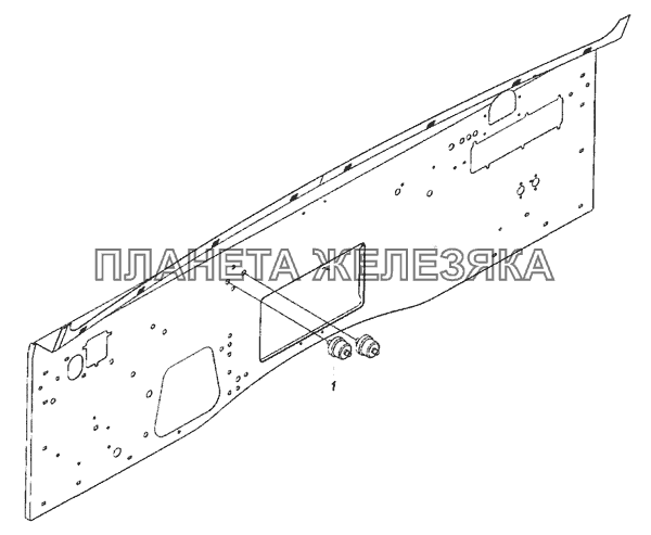 4308-3830005 Установка датчиков указателя давления воздуха КамАЗ-6520 (Euro-4)