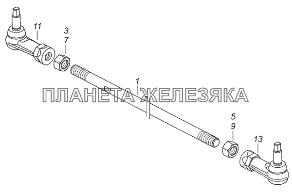 43085-1703520 Тяга реактивная КамАЗ-6520 (Euro-4)