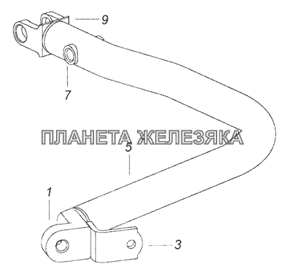 6520-1703460-41 Тяга задняя КамАЗ-6520 (Euro-4)