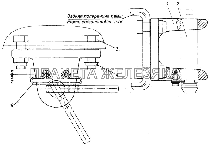 Установка буксирной вилки КамАЗ-6520