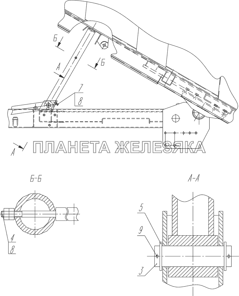 Установка страховочных штанг КамАЗ-65201