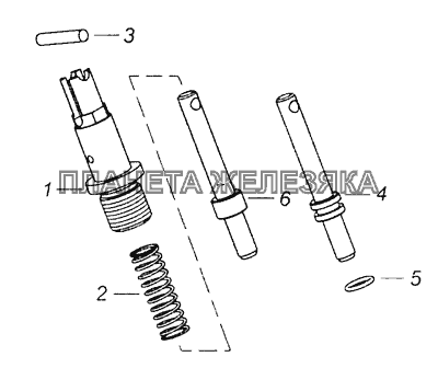 740.1005440 Фиксатор маховика КамАЗ-65201 Евро 2-3