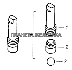 5320-1305030 Пробка с шариком и держателем КамАЗ-65201 Евро 2-3