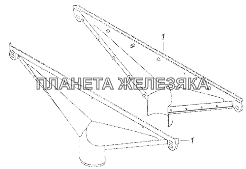 5320-8102030 Сопло обдува ветрового стекла КамАЗ-65201 Евро 2-3
