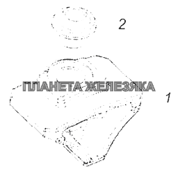 5320-1001062-10 Башмак задней опоры силового агрегата КамАЗ-65201 Евро 2-3
