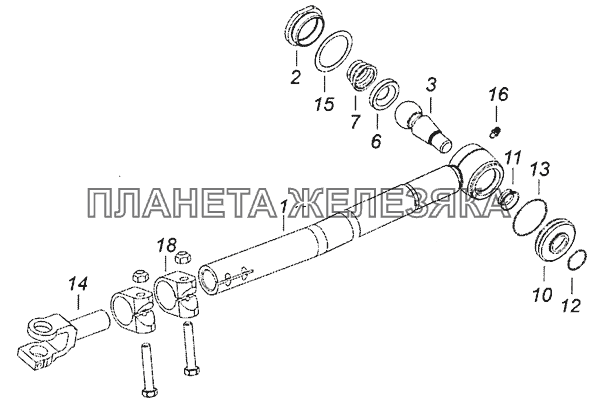 65225-3414010 Тяга сошки КамАЗ-6522 (Евро-4)