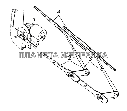 271.5205010 Стеклоочиститель электрический КамАЗ-65226