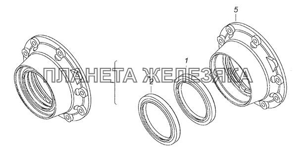 6520-2402050 Крышка подшипника КамАЗ-65226