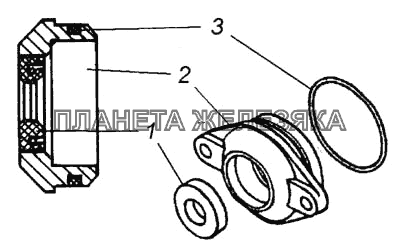 Корпус переднего подшипника в сборе КамАЗ-6540