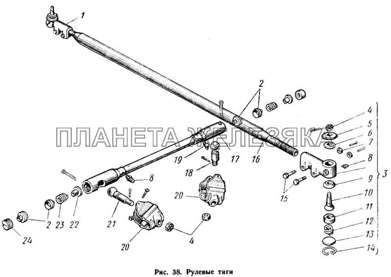 Рулевые тяги КАВЗ-685
