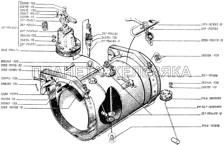 Баки топливные КрАЗ-250
