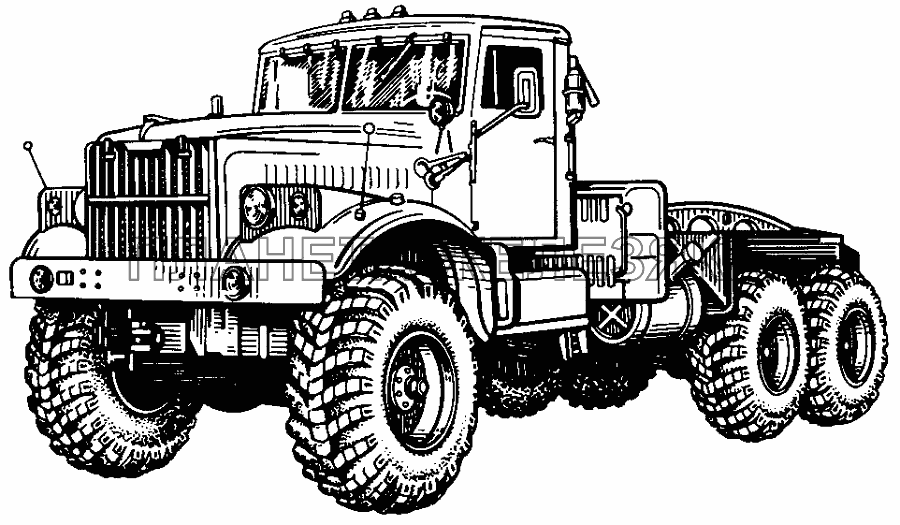 Общий вид автомобиля КрАЗ-255В1 КрАЗ-255