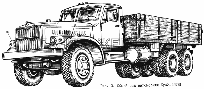 Общий вид автомобиля КрАЗ-257Б1 КрАЗ-256