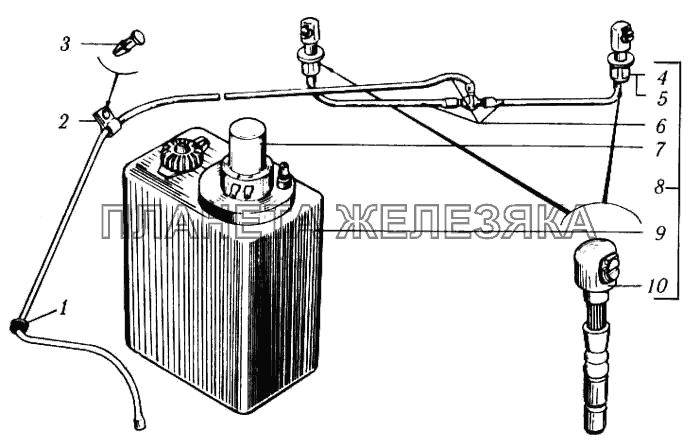 Омыватель КрАЗ-6510