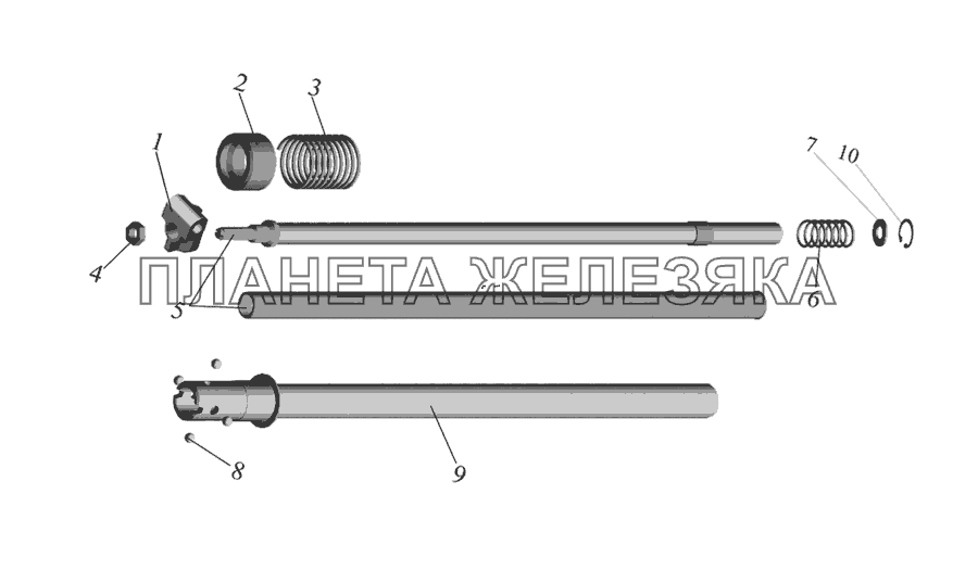 Механизм промежуточный 551639-1703325-001 МАЗ-437030 (Зубренок)