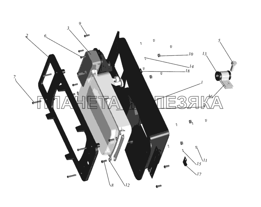 Установка фар 437040-3700006 МАЗ-437030 (Зубренок)