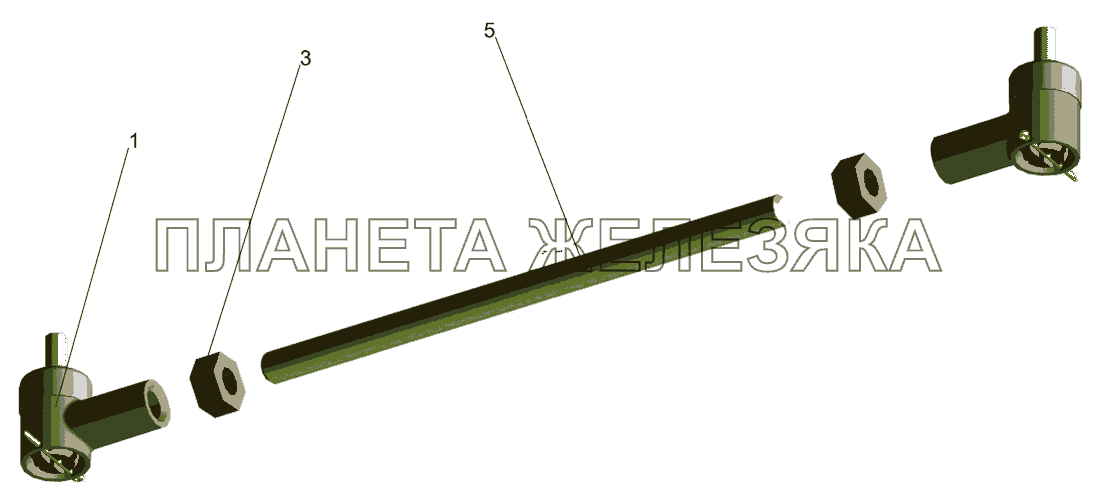 Тяга 6422-1703490-01 МАЗ-437040 (Зубренок)