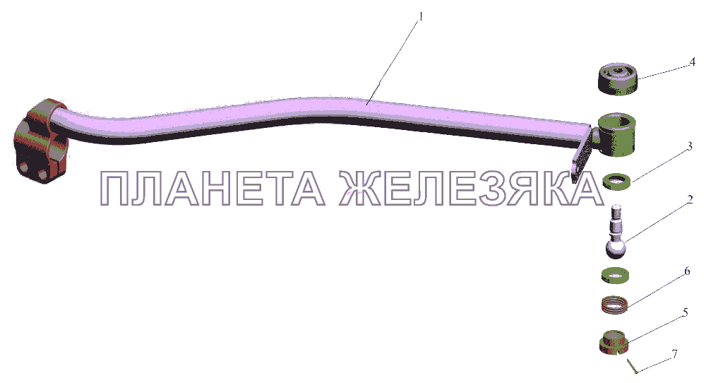 Хвостовик 4370-1703448-010 МАЗ-437040 (Зубренок)