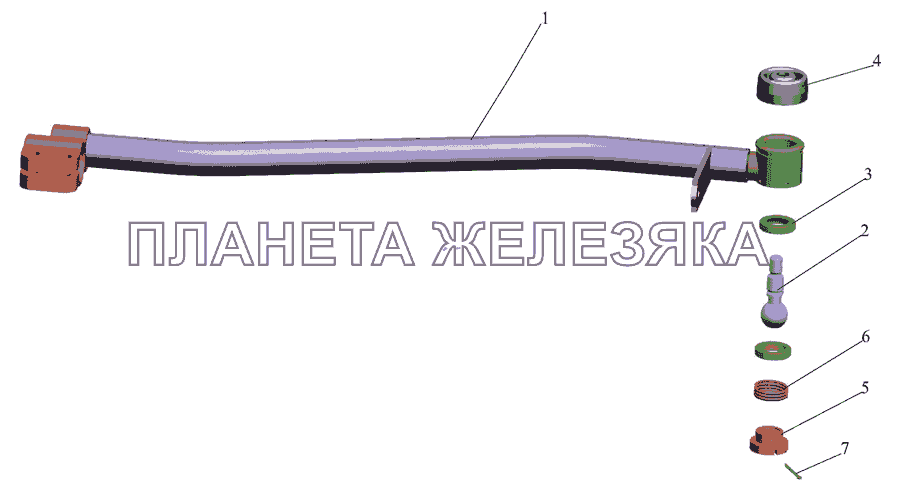Хвостовик 437141-1703448 МАЗ-437040 (Зубренок)