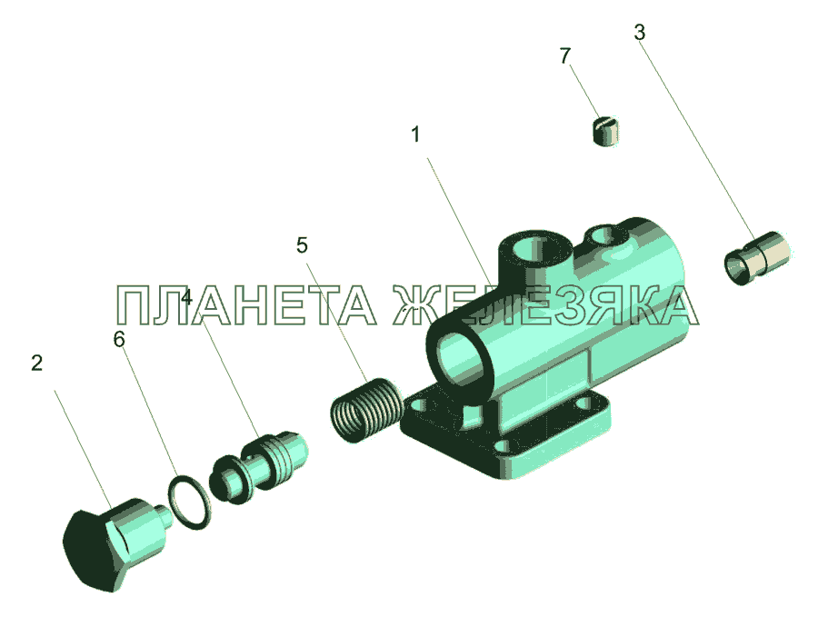 Клапан расхода и давления МАЗ-437040 (Зубренок)