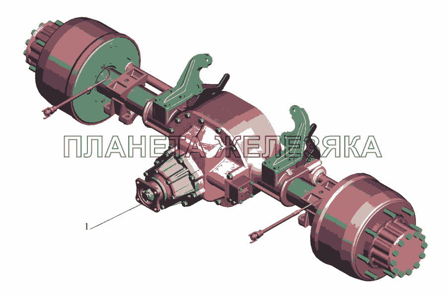 Мост задний МАЗ-437043 (Зубренок)