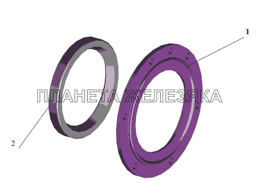 Крышка с манжетой 4370-3104034 МАЗ-437043 (Зубренок)