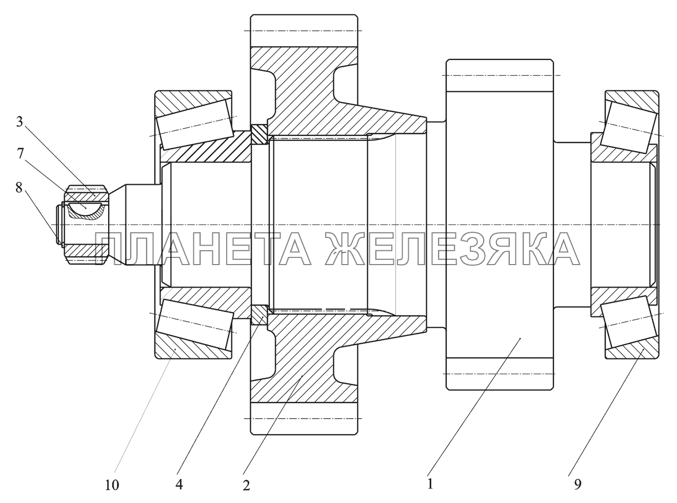 Коробка раздаточная. Вал промежуточный 64255-1802084 МАЗ-530905