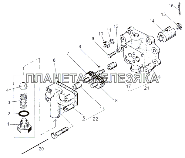 Насос 543-1308714 МАЗ-543 (7310)