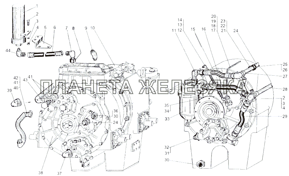 Гидротрансмиссия 543-1700011 МАЗ-543 (7310)