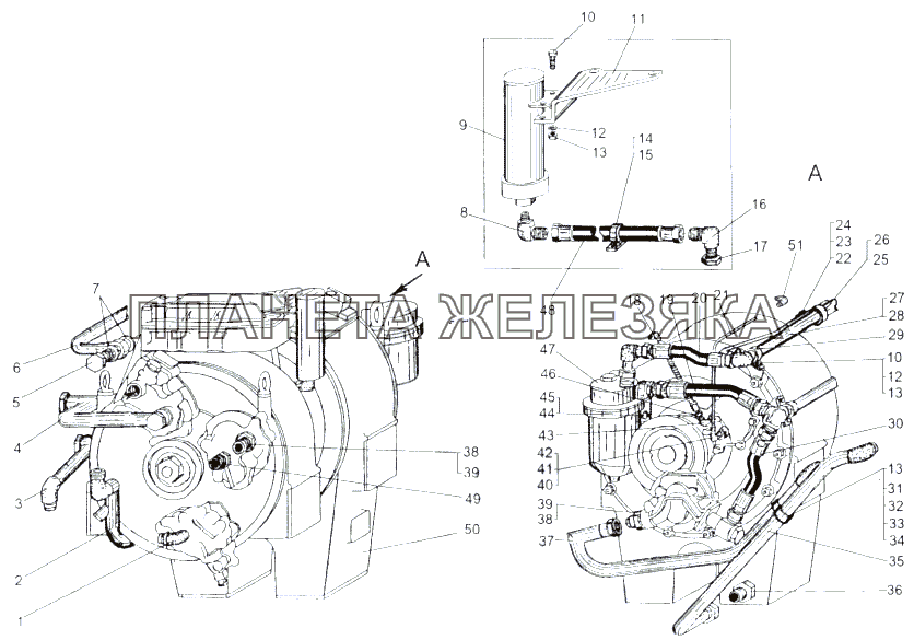 Гидротрансмиссия 543М-1700011 МАЗ-543 (7310)