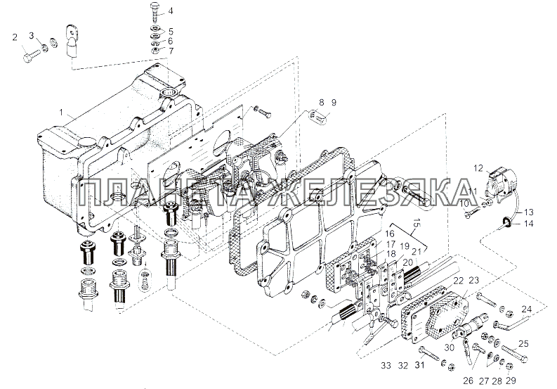 Установка кожуха контактора МАЗ-543 (7310)
