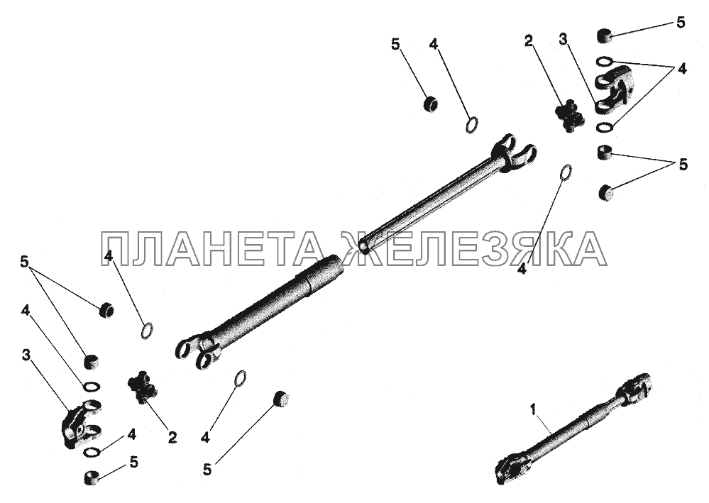 Вал нижний МАЗ-5432