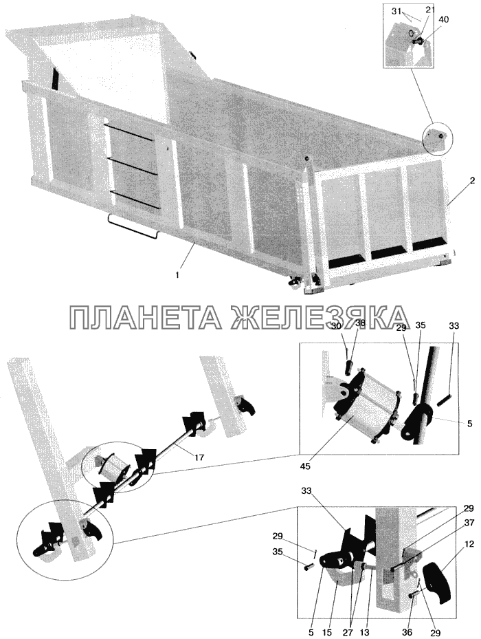 Платформа 5516-8500020-070 МАЗ-543202