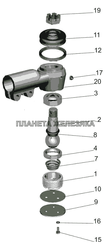 Наконечник 6422-3003056-01 МАЗ-5440B5