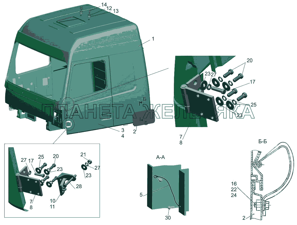 Кабина 5440-5000022-050 МАЗ-5440B5