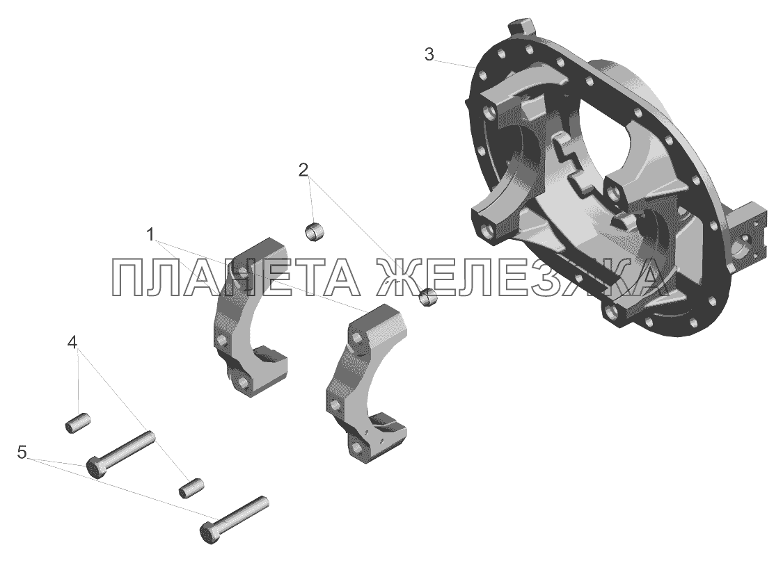 Картер редуктора 5440-2402015-010 МАЗ-5440B9, 6430B9